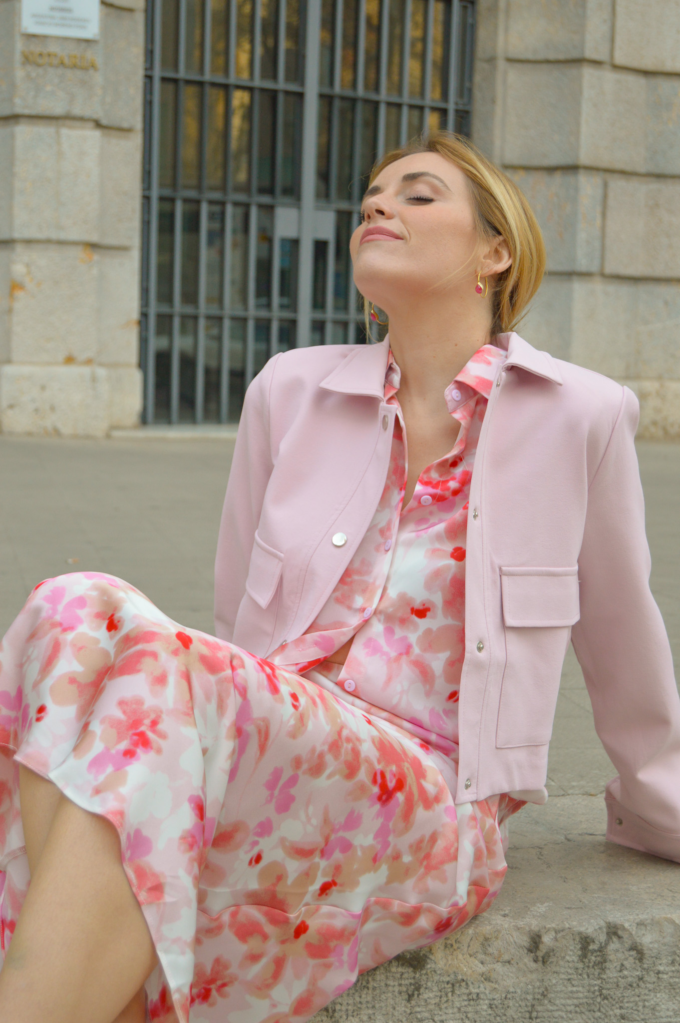 Chaqueta Bolsillo Rosa